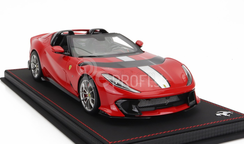 Bbr-models Ferrari 812 Competizione A Spider 2022 - Con Vetrina - S vitrínou 1:18 Rosso Corsa 322 - červená