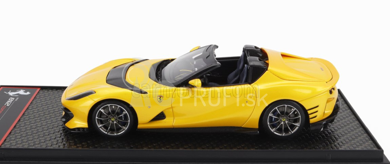 Bbr-models Ferrari 812 Competizione A Spider 2022 - Strieborné kolesá 1:43 Giallo Tristrato - Yellow Met