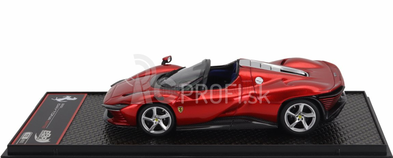 Bbr-models Ferrari Daytona Sp3 Open Roof Icona 2022 1:43 Rosso Metalizzato - Red Met