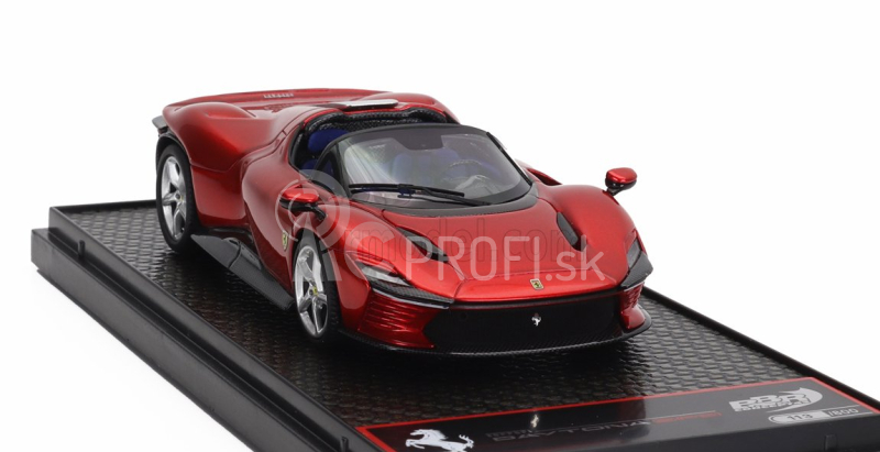 Bbr-models Ferrari Daytona Sp3 Open Roof Icona 2022 1:43 Rosso Metalizzato - Red Met