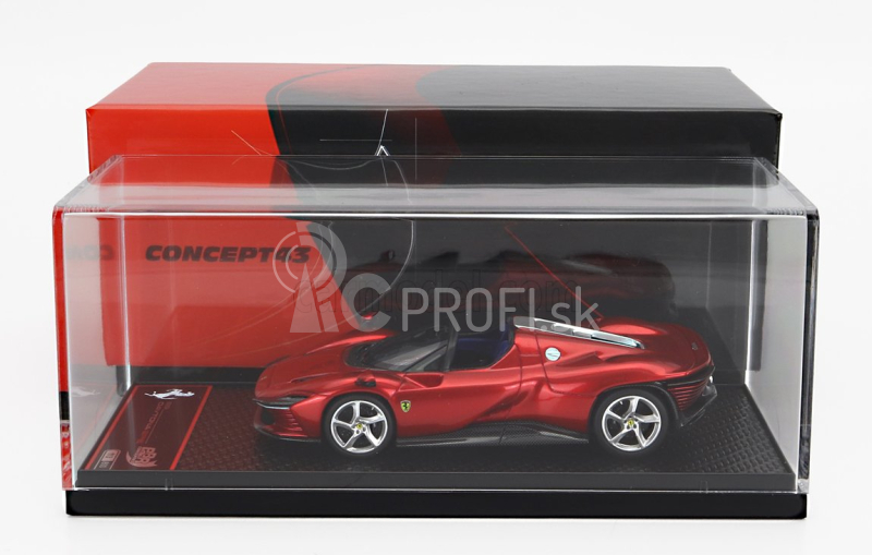 Bbr-models Ferrari Daytona Sp3 Open Roof Icona 2022 1:43 Rosso Metalizzato - Red Met