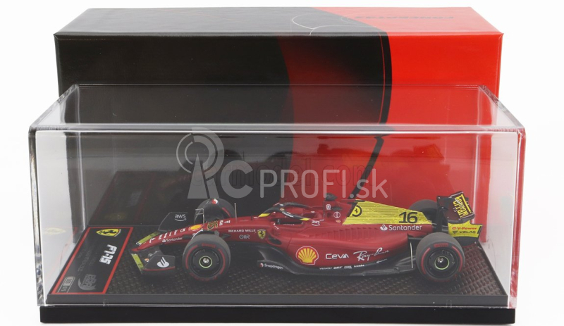 Bbr-models Ferrari F1-75 Scuderia Ferrari N 16 2. Monza Taliansko (pole position) Gp 2022 Charles Leclerc 1:43 Červeno-žltá