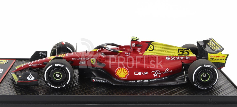 Bbr-models Ferrari F1-75 Scuderia Ferrari N 55 4. Monza Italy Gp 2022 Carlos Sainz 1:43 Červeno-žltá