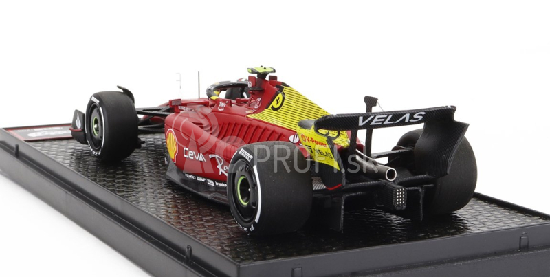 Bbr-models Ferrari F1-75 Scuderia Ferrari N 55 4. Monza Italy Gp 2022 Carlos Sainz 1:43 Červeno-žltá