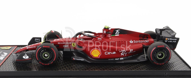 Bbr-models Ferrari F1-75 Team Scuderia Ferrari N 55 2nd Bahrain Gp 2022 Carlos Sainz 1:43 Red