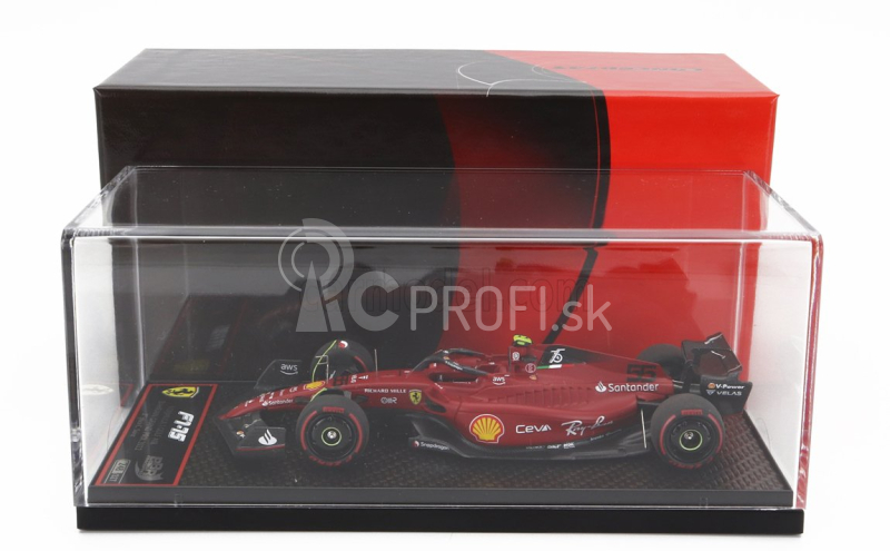 Bbr-models Ferrari F1-75 Team Scuderia Ferrari N 55 2nd Bahrain Gp 2022 Carlos Sainz 1:43 Red