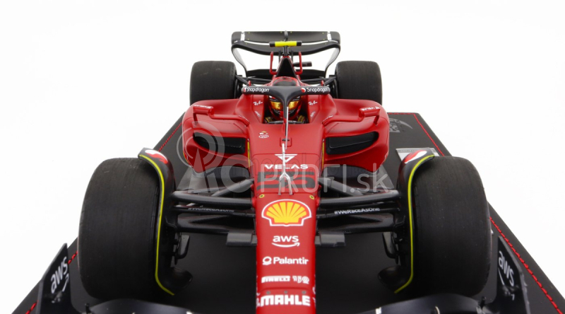 Bbr-models Ferrari F1-75 Team Scuderia Ferrari N 55 2nd Bahrain Gp 2022 Carlos Sainz - Con Vetrina - S vitrínou 1:18 Red