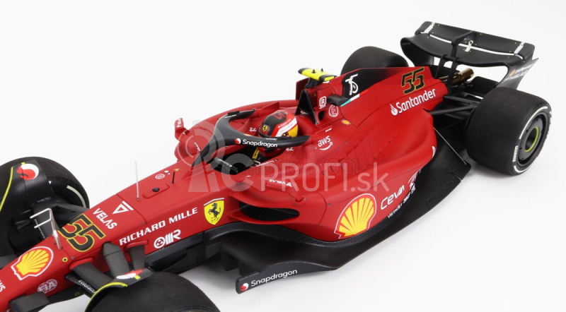 Bbr-models Ferrari F1-75 Team Scuderia Ferrari N 55 Australian Gp 2022 Carlos Sainz 1:18 červená