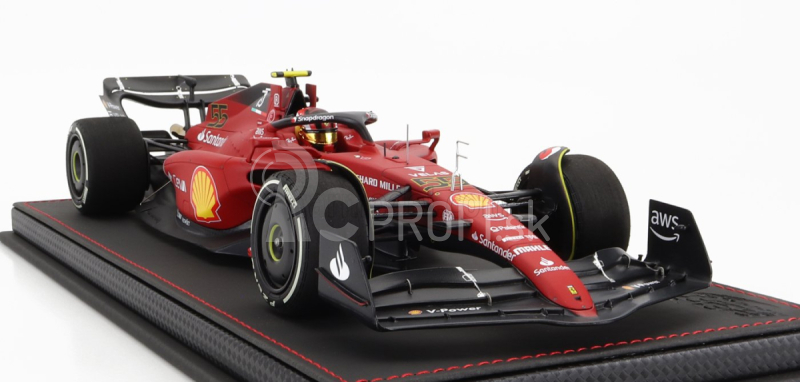 Bbr-models Ferrari F1-75 Team Scuderia Ferrari N 55 Australian Gp 2022 Carlos Sainz - Con Vetrina - S vitrínou 1:18 červená