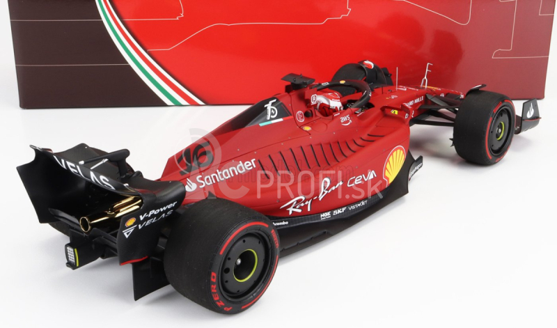 Bbr-models Ferrari F1-75 Team Scuderia Ferrari N16 Winner Bahrain Gp 2022 Charles Leclerc 1:18 červená