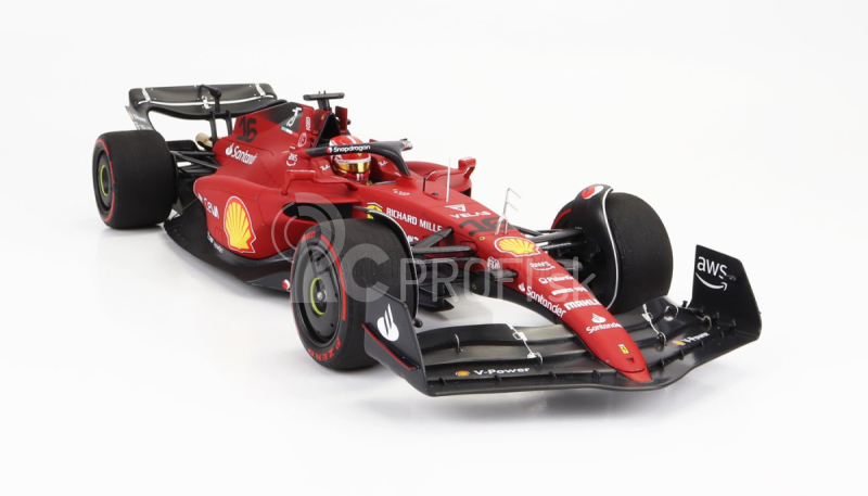 Bbr-models Ferrari F1-75 Team Scuderia Ferrari N16 Winner Bahrain Gp 2022 Charles Leclerc 1:18 červená