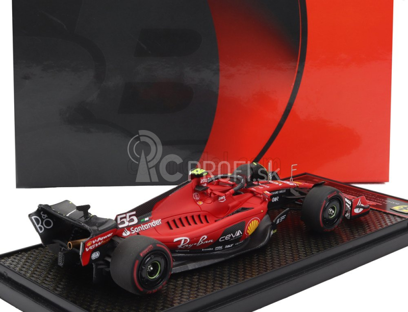 Bbr-models Ferrari F1 Sf-23 Team Scuderia Ferrari N 55 4th Bahrain Gp 2023 Carlos Sainz 1:43 Red Black