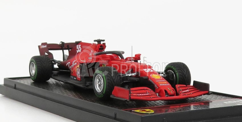 Bbr-models Ferrari F1 Sf21 Team Scuderia Ferrari Mission Winnow N 55 5. Emilia Romagna Taliansko Gp (pneumatiky do dažďa) 2021 Carlos Sainz Jr. 1:43 Red