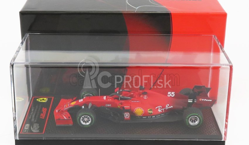 Bbr-models Ferrari F1 Sf21 Team Scuderia Ferrari Mission Winnow N 55 5. Emilia Romagna Taliansko Gp (pneumatiky do dažďa) 2021 Carlos Sainz Jr. 1:43 Red