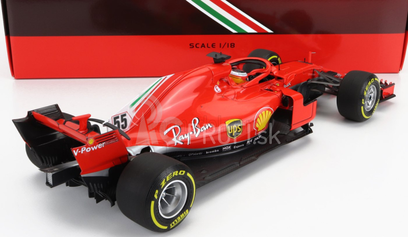 Bbr-models Ferrari F1 Sf71h N 55 Test Fiorano Taliansko 2018 Carlos Sainz 1:18 červená