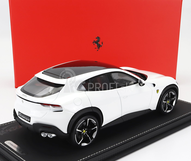 Bbr-models Ferrari Purosangue Suv 2022 - Con Vetrina - S vitrínou 1:18 Bianco Cervino - White Met