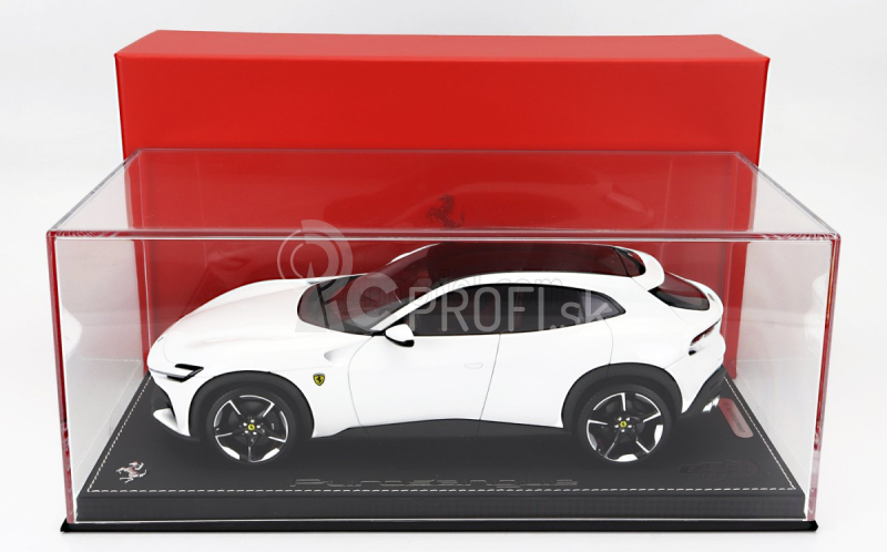 Bbr-models Ferrari Purosangue Suv 2022 - Con Vetrina - S vitrínou 1:18 Bianco Cervino - White Met