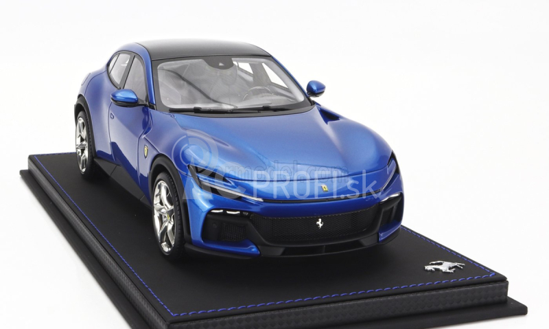 Bbr-models Ferrari Purosangue Suv 2022 - Con Vetrina - S vitrínou 1:18 Blu Corsa - Blue Met