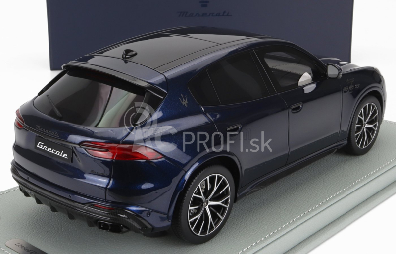 Bbr-models Maserati Grecale Trofeo Suv 2023 - Con Vetrina - S vitrínou 1:18 Blu Nobile - Blue Met