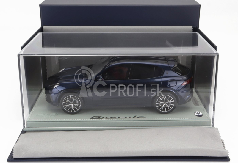 Bbr-models Maserati Grecale Trofeo Suv 2023 - Con Vetrina - S vitrínou 1:18 Blu Nobile - Blue Met