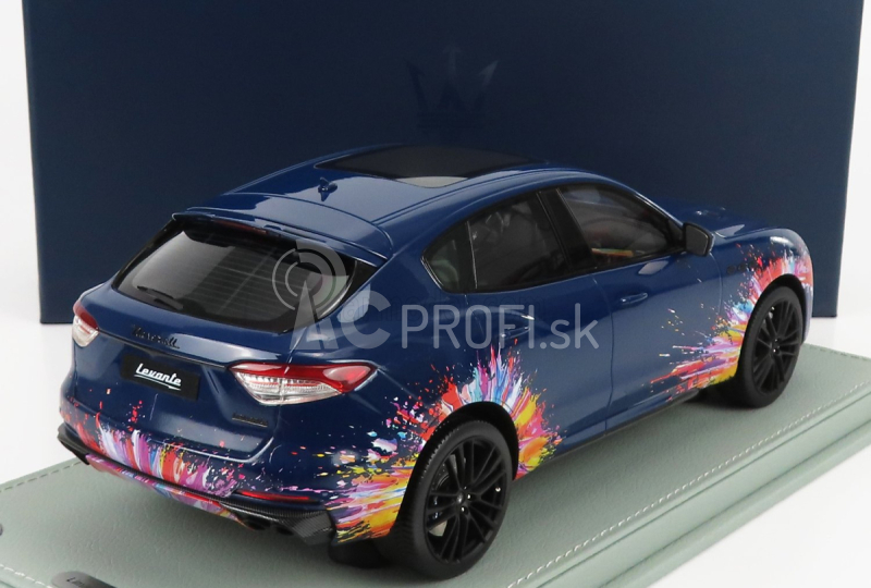 Bbr-models Maserati Levante Trofeo 2021 - Fuoriserie Edition - Con Vetrina - S vitrínou 1:18 Blue