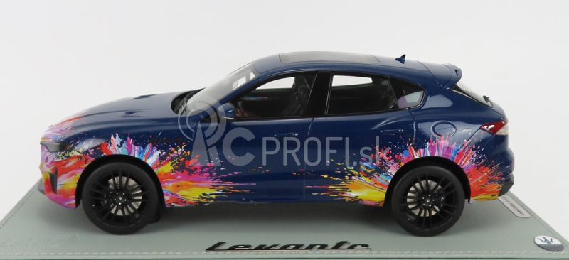 Bbr-models Maserati Levante Trofeo 2021 - Fuoriserie Edition - Con Vetrina - S vitrínou 1:18 Blue