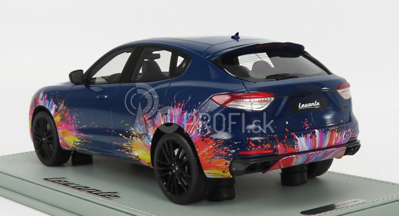 Bbr-models Maserati Levante Trofeo 2021 - Fuoriserie Edition - Con Vetrina - S vitrínou 1:18 Blue