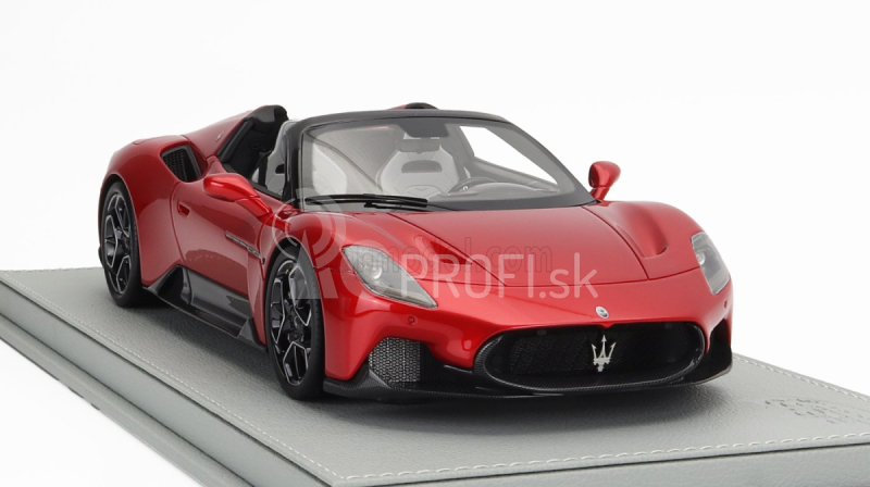 Bbr-models Maserati Mc20 Cielo Spider 2022 - Con Vetrina - S vitrínou 1:18 Rosso Vincente - Red Met