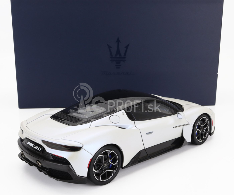 Bbr-models Maserati Mc20 Gloss Black Roof 2020 1:18 Bianco Audace - Biela