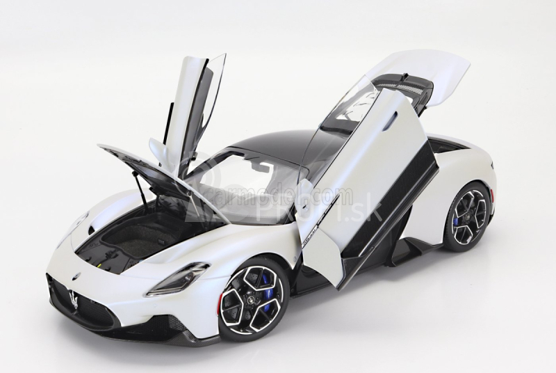 Bbr-models Maserati Mc20 Gloss Black Roof 2020 1:18 Bianco Audace - Biela