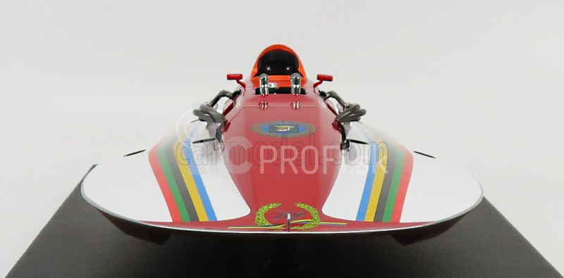 Bbr-models Molinari Offshore Motoscafo 4 Punti N 20 Edoardo Molinari Víťaz Giro Del Lario - Meeting Di Cipro - Raid Pavia-venezia - Giro Del Garda - Ginevra-evian - F1 Entrobordo Majster sveta 1980 1:18 Červená biela oranžová