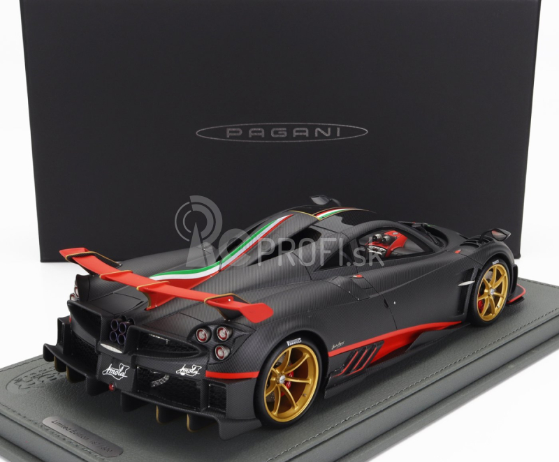 Bbr-models Pagani Imola 2020 - Con Vetrina - S vitrínou 1:18 Black Carbon Fiber