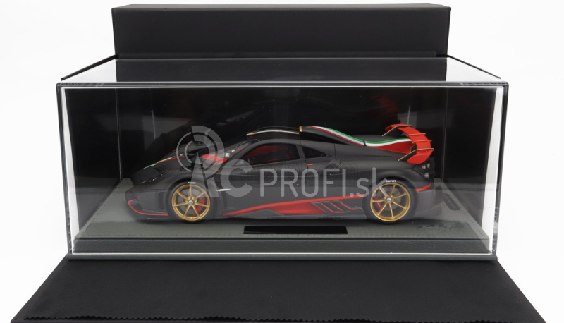 Bbr-models Pagani Imola 2020 - Con Vetrina - S vitrínou 1:18 Black Carbon Fiber