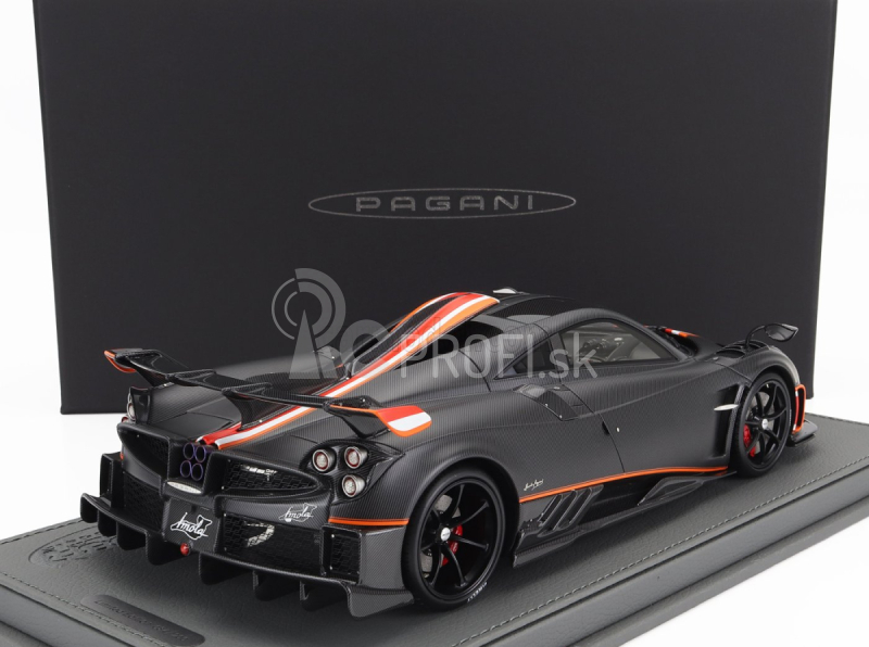 Bbr-models Pagani Imola 2020 - Con Vetrina - S vitrínou 1:18 Carbon Fiber Matte Black