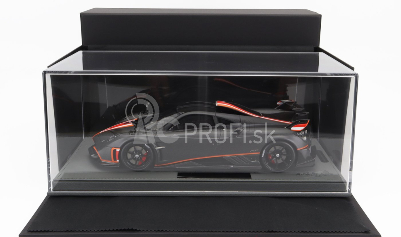 Bbr-models Pagani Imola 2020 - Con Vetrina - S vitrínou 1:18 Carbon Fiber Matte Black