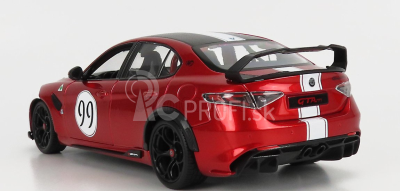 Bburago Alfa Romeo Giulia Gtam N 99 Racing 2020 1:18 Alfa červeno-biela