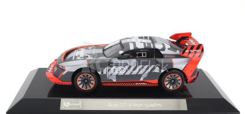 Bburago Audi S1 E-tron Quattro N 0 Presentation 2023 1:43, strieborná