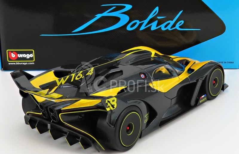 Bburago Bugatti Bolide 1:18 žltá