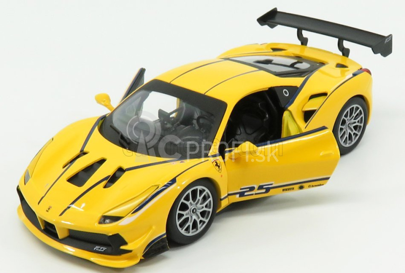 Bburago Ferrari 488 Challenge 1:24 žltá