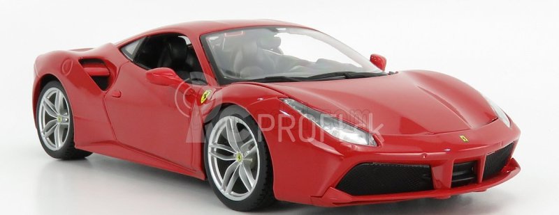 Bburago Ferrari 488 GTB 1:18 červená