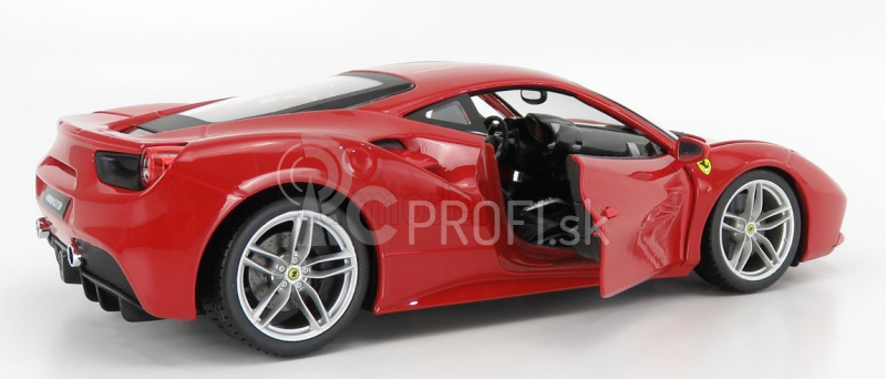 Bburago Ferrari 488 GTB 1:18 červená