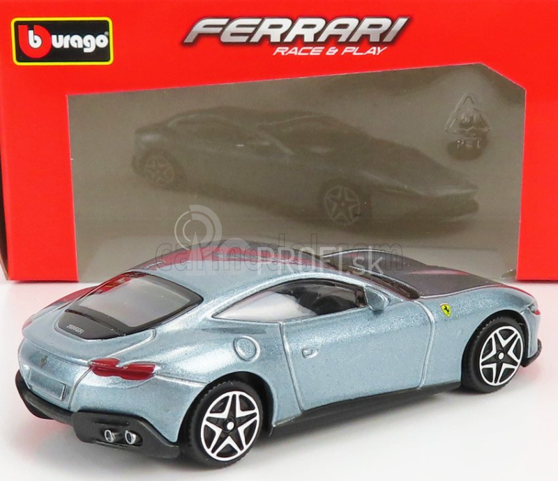 Bburago Ferrari Roma 1:43 strieborná metalíza