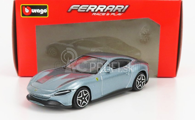 Bburago Ferrari Roma 1:43 strieborná metalíza