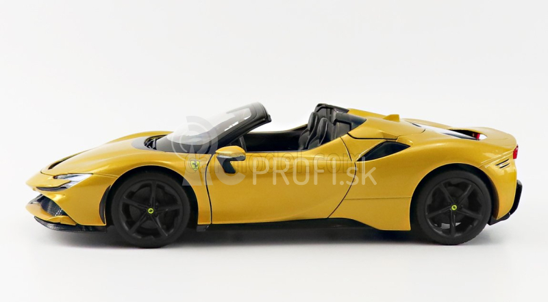 Bburago Ferrari SF90 Spider 1:18 žltá metalíza