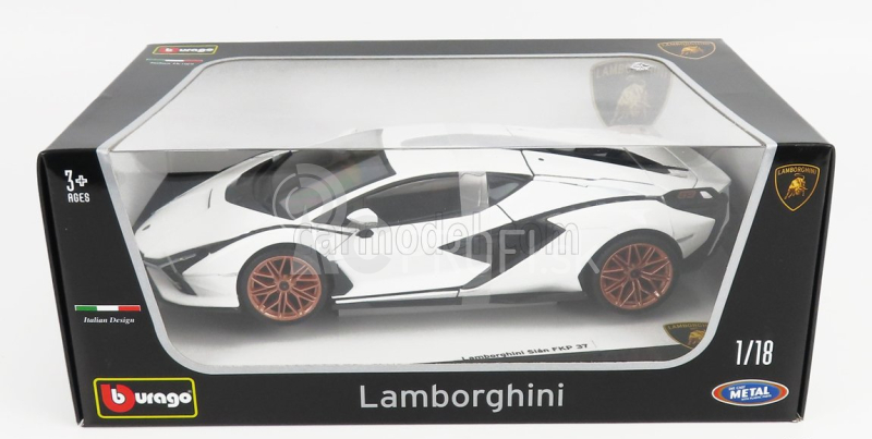 Bburago Lamborghini Sián FKP 37 1:18 biela