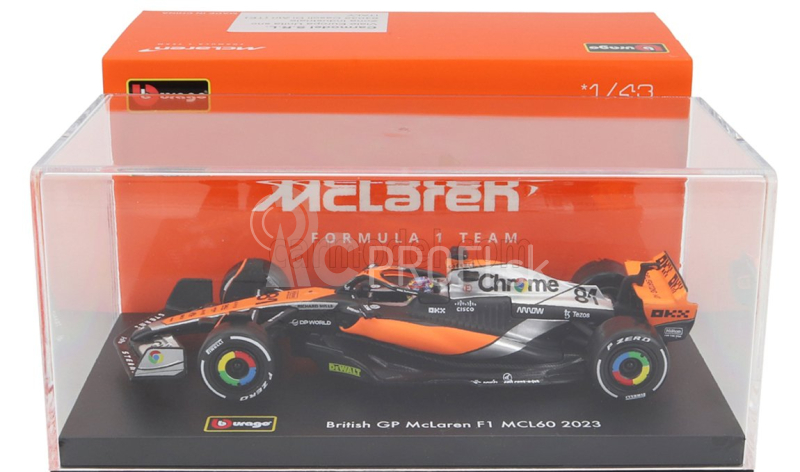 Bburago Mclaren F1 Mcl60 Team Mclaren N 81 1:43, oranžová