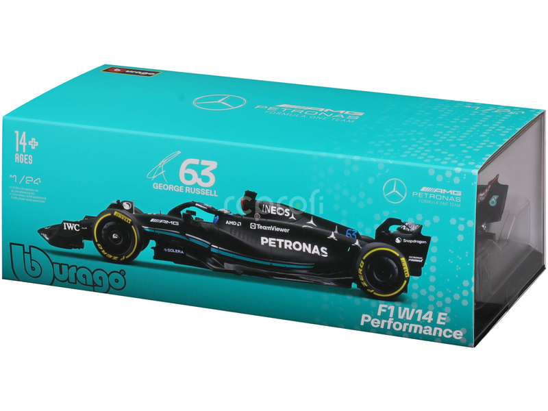 Bburago Mercedes-AMG Petronas W14 E 1:18 #63 Russel