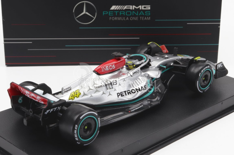 Bburago Mercedes gp F1 W13 Team Mercedes-amg Petronas F1 N 44 1:43, strieborná
