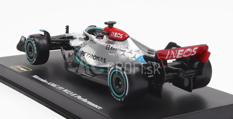 Bburago Mercedes gp F1 W13e Team Mercedes-amg Petronas F1 N 63 1:43, strieborná