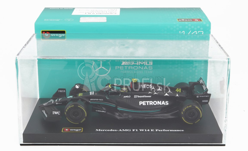 Bburago Mercedes gp F1 W14 Team Mercedes-amg Petronas F1 N 44 1:43, čierna